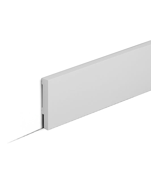 Rodapé Anti-Humidade Square 200x8x1,5cm | Branco