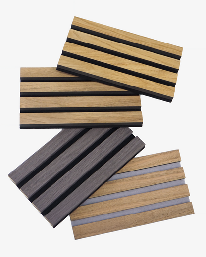 Caixa 4 Amostras | Painéis Acústicos Ripados