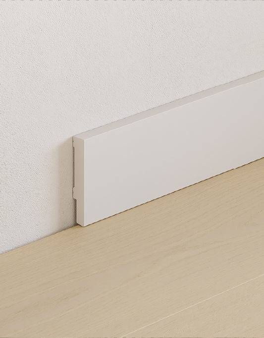 Rodapé 200 x 8 x 1,5 cm Branco