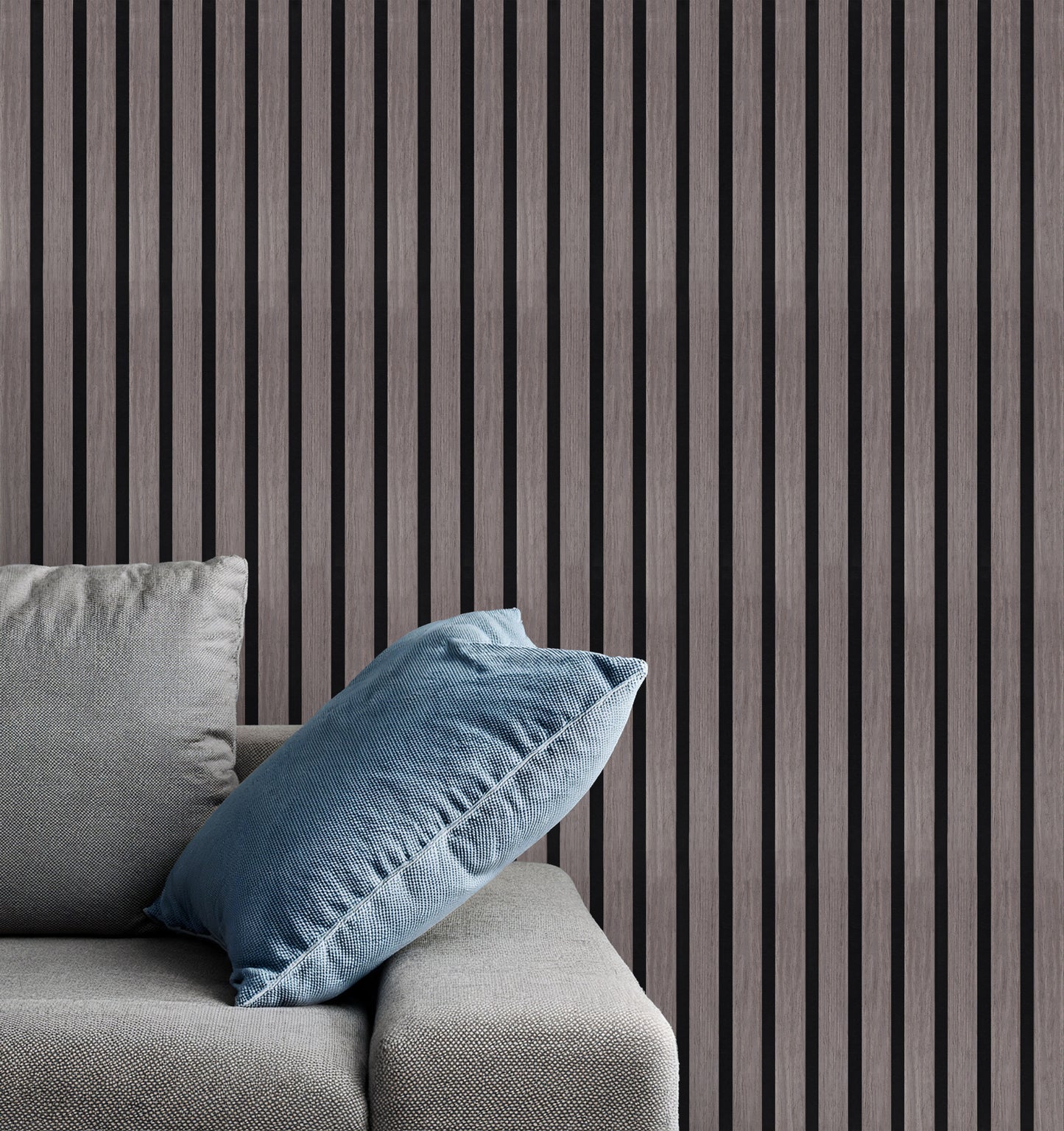 Painel Ripado Acústico Carvalho Cinzento 260×60 cm